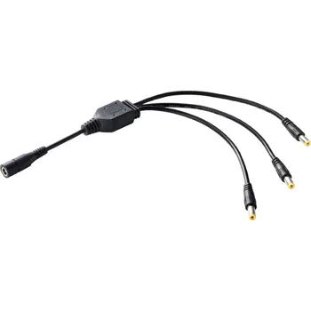 Video redukce SUNNY kabelový spliter 1 na 3, 20 cm (Jack 2.1 x 5.5)