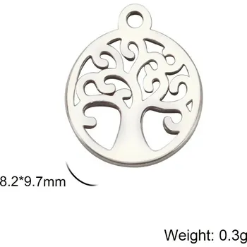 Přívěsek Přívěsek na krk | šperk 5 ks - Stromová ocel