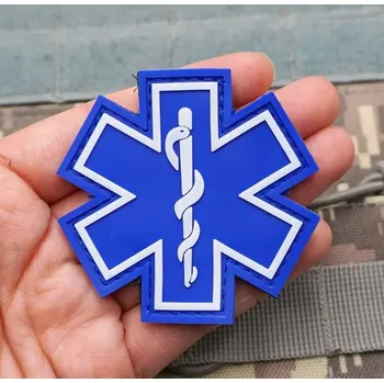 Nášivka Nášivka Hvězda života - modrá - suchý zip