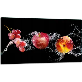 Kuchyňské prkénko SKLENĚNÁ DESKA NA KRÁJENÍ PANEL 52x30 OVOCE