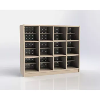 Botník Botník pro 12 dětí s poličkou na bačkůrky