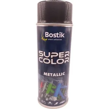 Barva ve spreji Den Braven Sprej Super Color Metalický Černý 400 ml