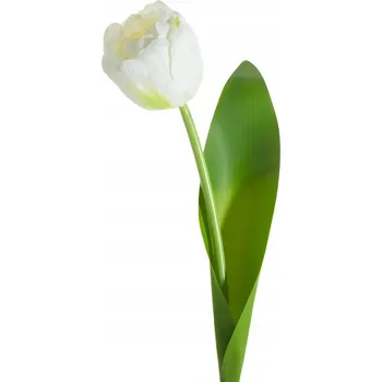 umělá květina Umělá květina dekorační květ tulipán bílý 37 cm