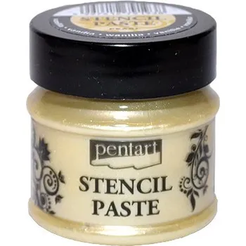 Speciální výtvarná barva Šablonovací pasta PENTART 50ml - vanilka