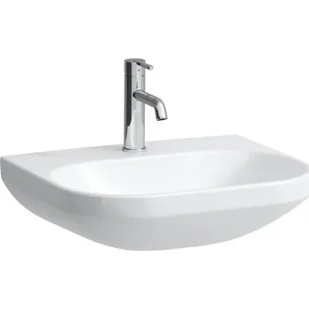 Umyvadlo Laufen Lua umyvadlo 55x46 cm, otvor pro baterii, bez přepadu, půlkruhové, bílá