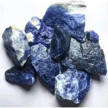 Přírodní kámen Sodalit přírodní minerální kámen do domácnosti | minerální dekorace | přírodní kámen - Modrý sodalit , 50-55g (1-3ks)