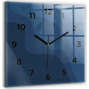 Hodiny Nástěnné hodiny Wallfluent, odstíny modré, 30 cm