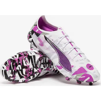 Kopačky Kopačky Puma Ultra 5 Ultimate Forever FG bílá/fialová (8,5uk/ 42,5EU/ 27,5cm)