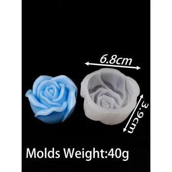 Forma na pečení Silikonová forma s 3D motivem květin | silikonová forma | forma na mýdlo, svíčky i pečení - 02