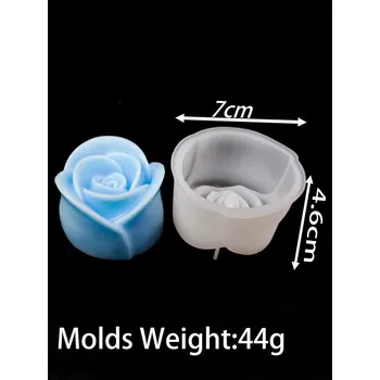 Forma na pečení Silikonová forma s 3D motivem květin | silikonová forma | forma na mýdlo, svíčky i pečení - 12