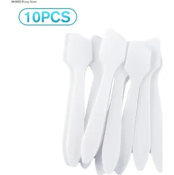 10 ks Kosmetická špachtle na masku a krém | aplikátor, beauty nástroj - Bílý