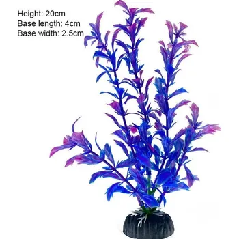 Dekorace do akvária Umělé rostliny do akvária s květy | akvarijní dekorace | vodní tráva - FDHBRF