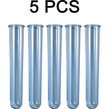 Forma na pečení Silikonová forma srdce na květináč | dekorativní forma | forma na pryskyřici | dekorativní zkumavky - Modrá - 5ks