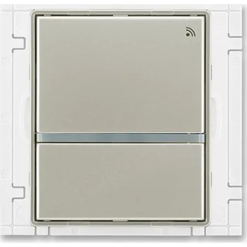 Stavebniny Vysílač RF signálu, nástěnný, jednonásobný (dvojtlačítkový) ABB Time, Time Arbo 3299E-A21908 32 starostříbrná