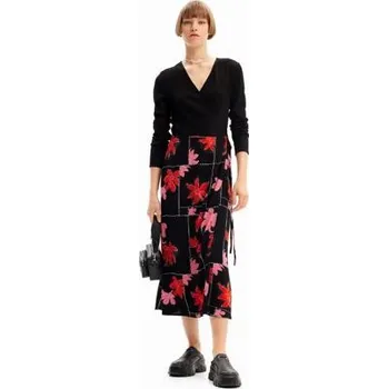 Dámské oblečení šaty Desigual Menphis negro velikost XL