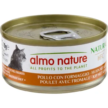 Krmivo pro kočku 12x70g Almo Nature HFC Natural - kuře a sýr