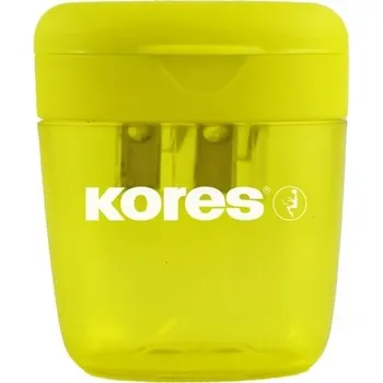 Ořezávátko Ořezávátko Kores dvojité plastové se zásobníkem - Deposito, Barva žlutá
