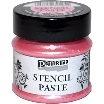 Speciální výtvarná barva Šablonovací pasta PENTART 50ml - ibišek