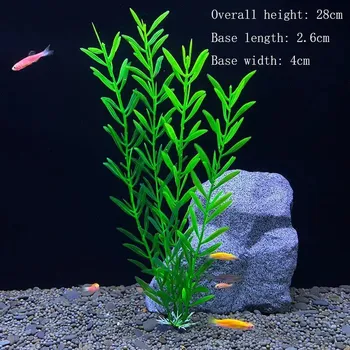 Dekorace do akvária Umělé rostliny do akvária s květy | akvarijní dekorace | vodní tráva - RAGHR
