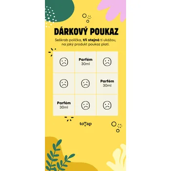 Dárková krabička Stírací dárkový poukaz Parfém 30 ml