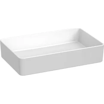 Umyvadlo Jika Pure Umyvadlová mísa 60x38 cm, bez otvoru pro baterii, bez přepadu, bílá