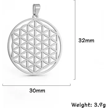 Přívěsek Květ života mandala přívěsek | Ochranný amulet - ocel stylu A