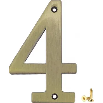 Domovní cedule Kovová čísla domu | čísla na dům | domovní čísla - 7x5 cm , Bronz 4