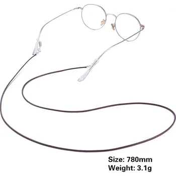 Šňůrka na brýle voskovaná 78 cm | řetízek na brýle - tmavě hnědá