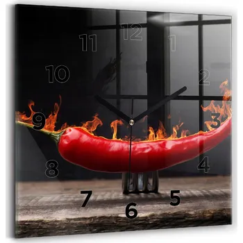 Hodiny Nástěnné hodiny Wallfluent černé 30 cm