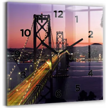 Hodiny Nástěnné hodiny Wallfluent černé 30 cm