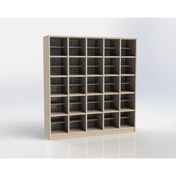 Botník Botník pro 25 dětí s poličkou na bačkůrky