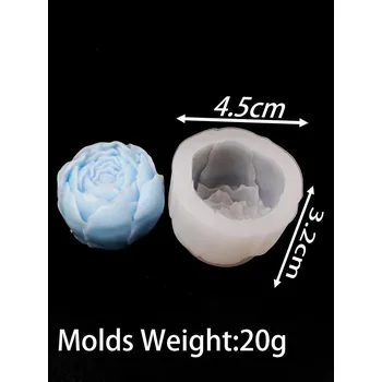 Forma na pečení Silikonová forma s 3D motivem květin | silikonová forma | forma na mýdlo, svíčky i pečení - 05