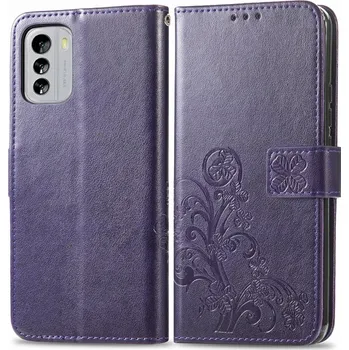 Pouzdro na tablet VSECHNONAMOBIL 54454 ART FLOWERS Peněženkový kryt Nokia G60 fialový