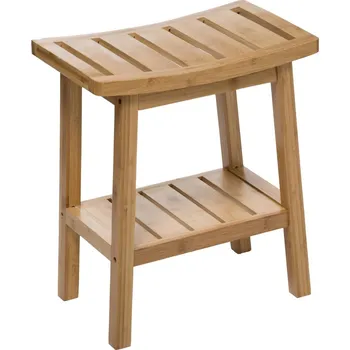 Stolička 5five Bamboo stolička s poličkou přírodní
