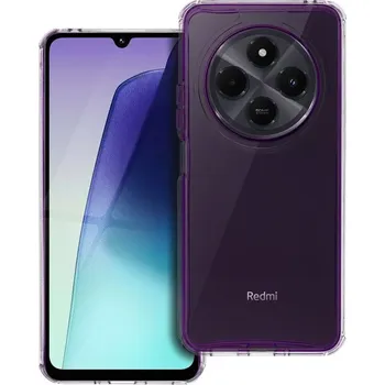 Pouzdro na mobilní telefon Ochranný kryt Matrix Clear – Xiaomi Redmi 14C / Poco C75, fialový (Obal Matrix Clear – čirý zadní kryt s fialovým rámem pro Xiaomi Redmi 14C / Poco C75)
