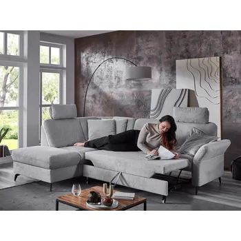 Sedací souprava Rohová sedací souprava ROCHELLE Levý roh - s rozkládáním a úložným prostorem