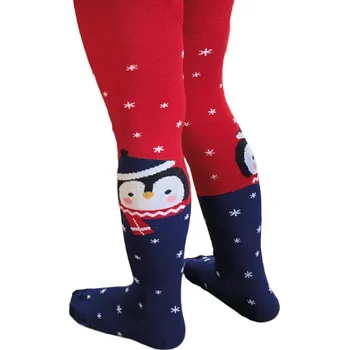 Dětské punčocháče NOVIA | zimní motiv TUČŇÁK Velikost: 80-86 Velikost: 68-74