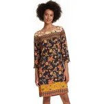 šaty Desigual Paula negro velikost 40