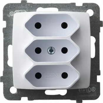 Elektrická zásuvka Ospel Elektrická Zásuvka zásuvka bílá