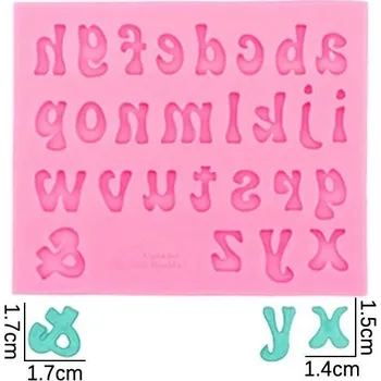 Nádoba na pečení Silikonová forma na dort a čokoládu | cukrářské potřeby, silikonové formy, číslice a písmena - Růžový dopis