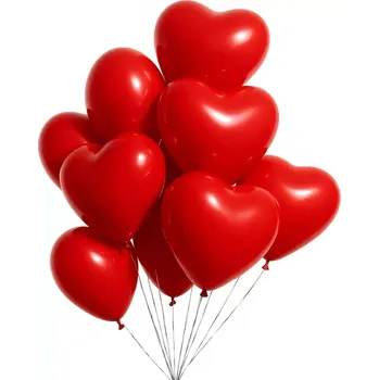 Balónek Latexové Balónky Srdce 10ks, 30cm
