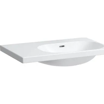 Umyvadlo Laufen Lua umyvadlo 75x46 cm, odkládací plocha vlevo, bez otvoru pro baterii, s přepadem, bílá
