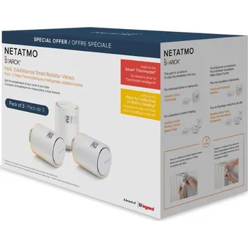 Hlavice pro radiátor Netatmo Valve - 3x chytrá termostatická hlavice