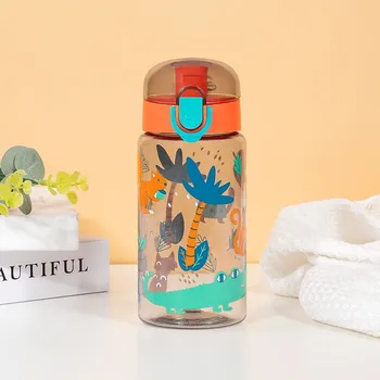 Láhev 550 ml Dětská láhev | sportovní cestovní láhev na pití | láhev na vodu, dětská lahev - Žlutá 1ks