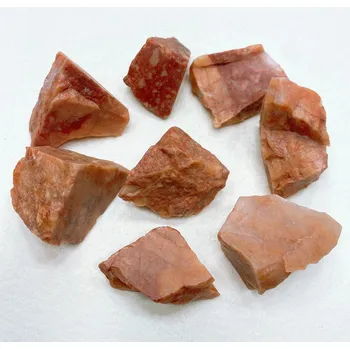 Dekorace do akvária Minerální kámen přírodní na dekorace | přírodní kámen, dekorace do akvária - Oranžový avanturín , 45-55 g