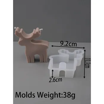 Forma na odlévání Silikonová forma na svíčky, mýdla a dekorace | vánoční forma, silikonová forma s vánočními motivy - 007