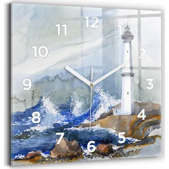 Hodiny Nástěnné hodiny Wallfluent modré 30 cm