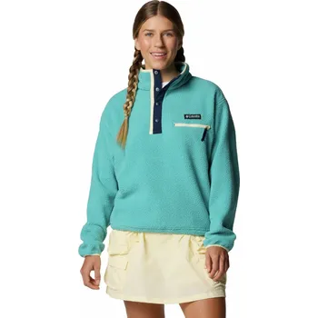 Dámská mikina Columbia Helvetia™ II Cropped Half Snap Fleece Velikost: L / Barva: světle zelená