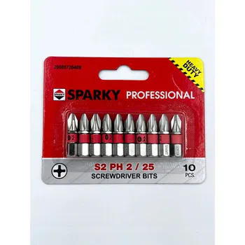 Bit Sada bitů Sparky 20008720409 PH2x25 mm 10 kusů