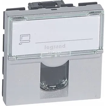 Elektrická zásuvka Internetová zásuvka do podlahy Legrand stříbrná